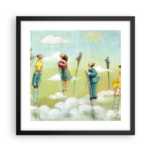 Poster în ramă neagră - Urmează-ți visul - 40x40 cm