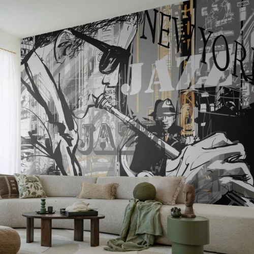 Tapet Standard Eco - În ritmul New York-ului - New York, Muzică, Jazz - 400x280 cm