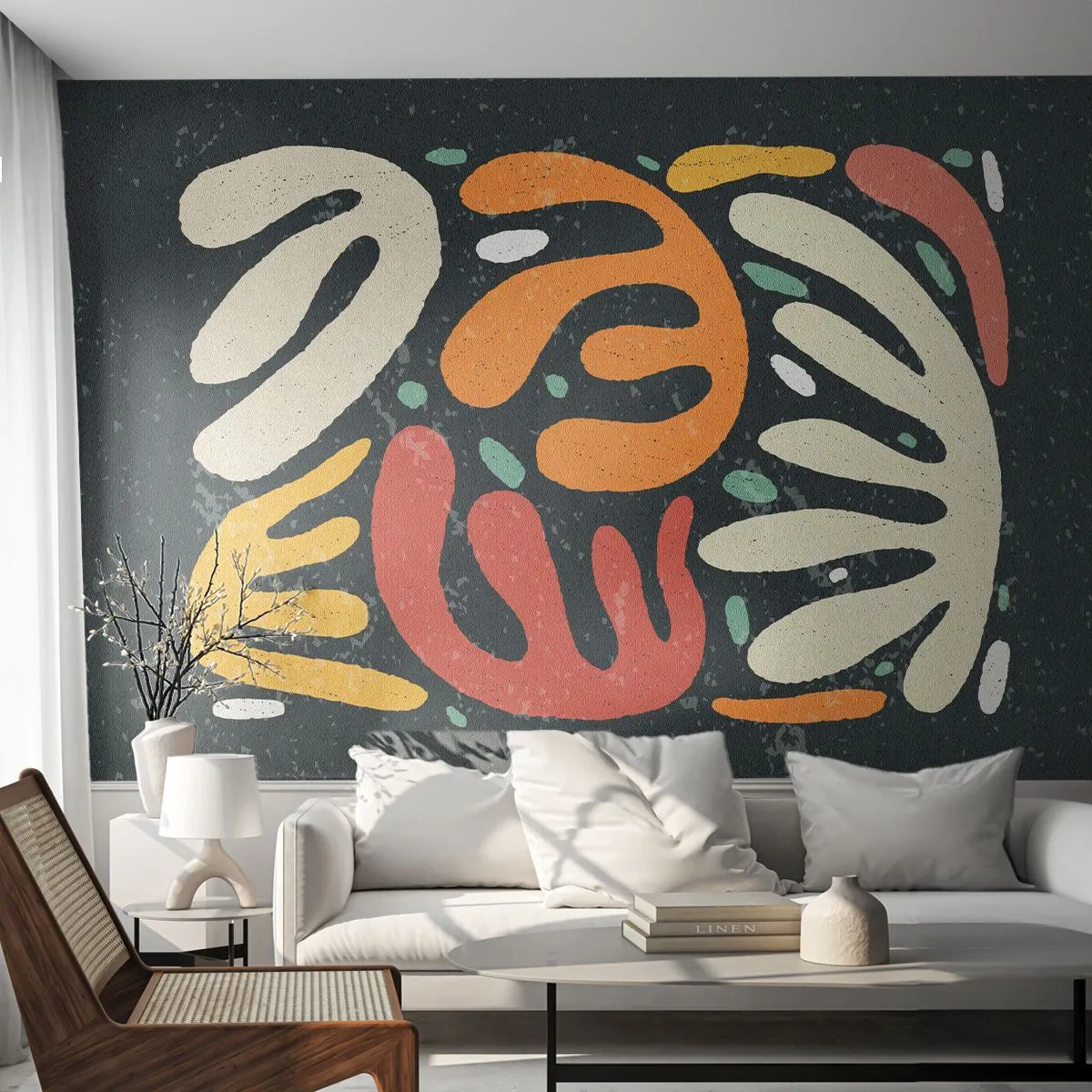 Tapet Premium Sand - Compoziție - te-am prins - Boho, Minimalism, În vârstă - 500x350 cm