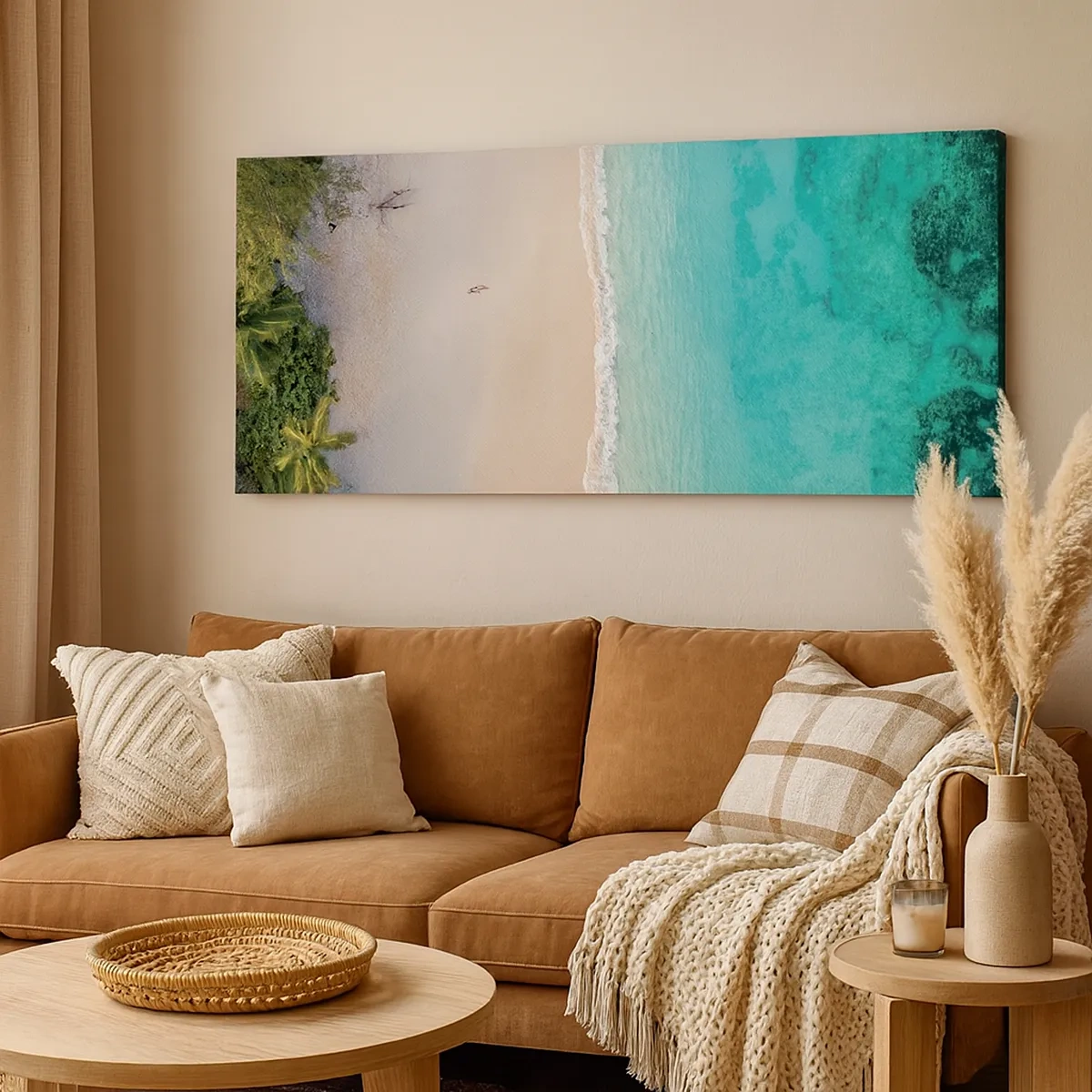 Tablou pe pânză - Plaja din paradis - 30x30 cm