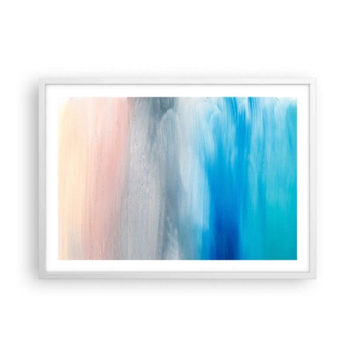 Poster în ramă albă - Elemente: aer - 70x50 cm