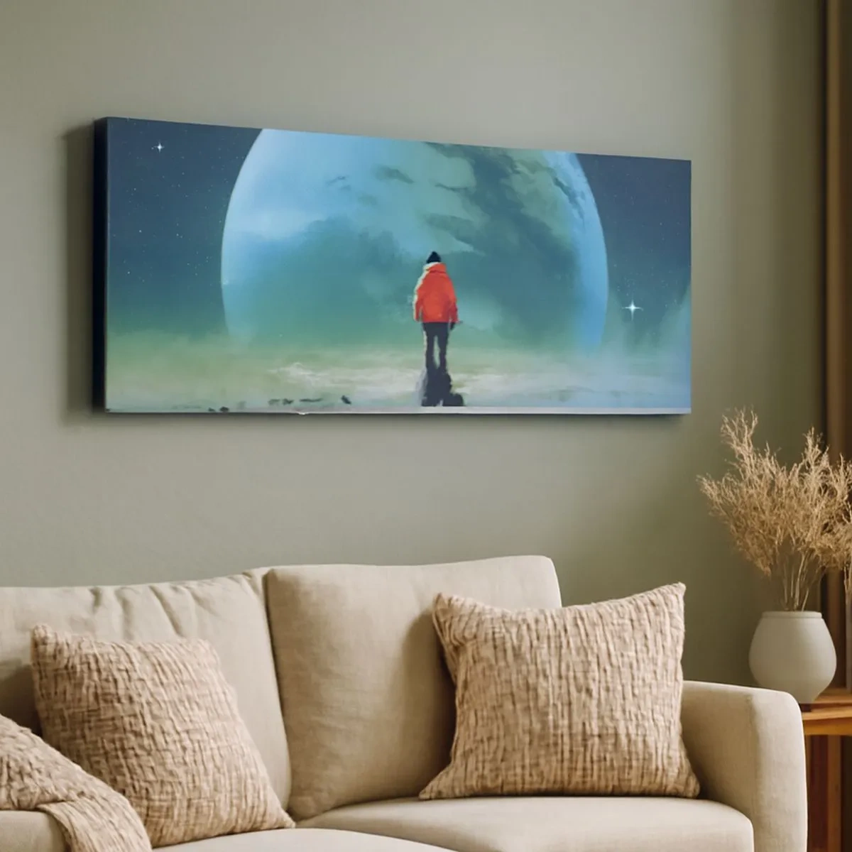 Tablou pe pânză - Descoperitorul unui nou ținut - 100x40 cm