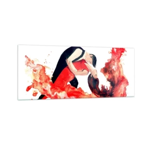 Tablou pe sticlă - Tango - un val senzual - 100x40 cm