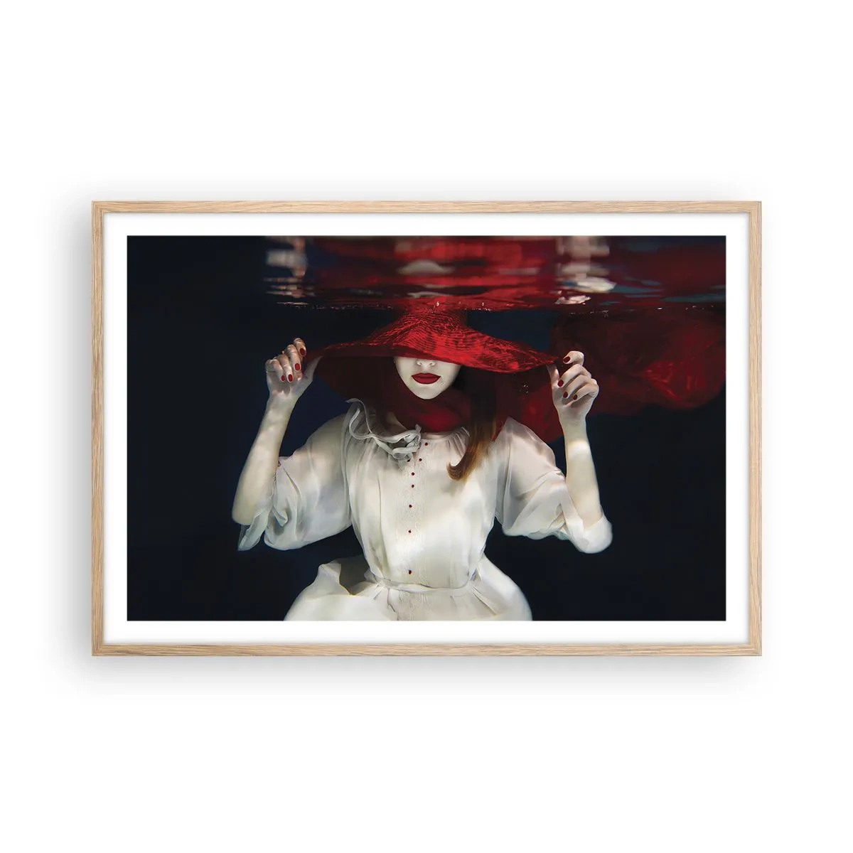 Poster în ramă de stejar deschis - Frumoasa fantomă - 91x61 cm