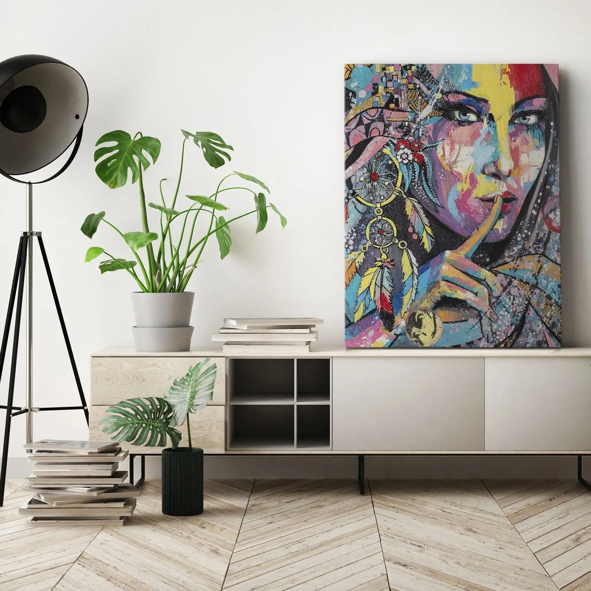 Tablou pe pânză - Taci până când înțelegi - 55x100 cm