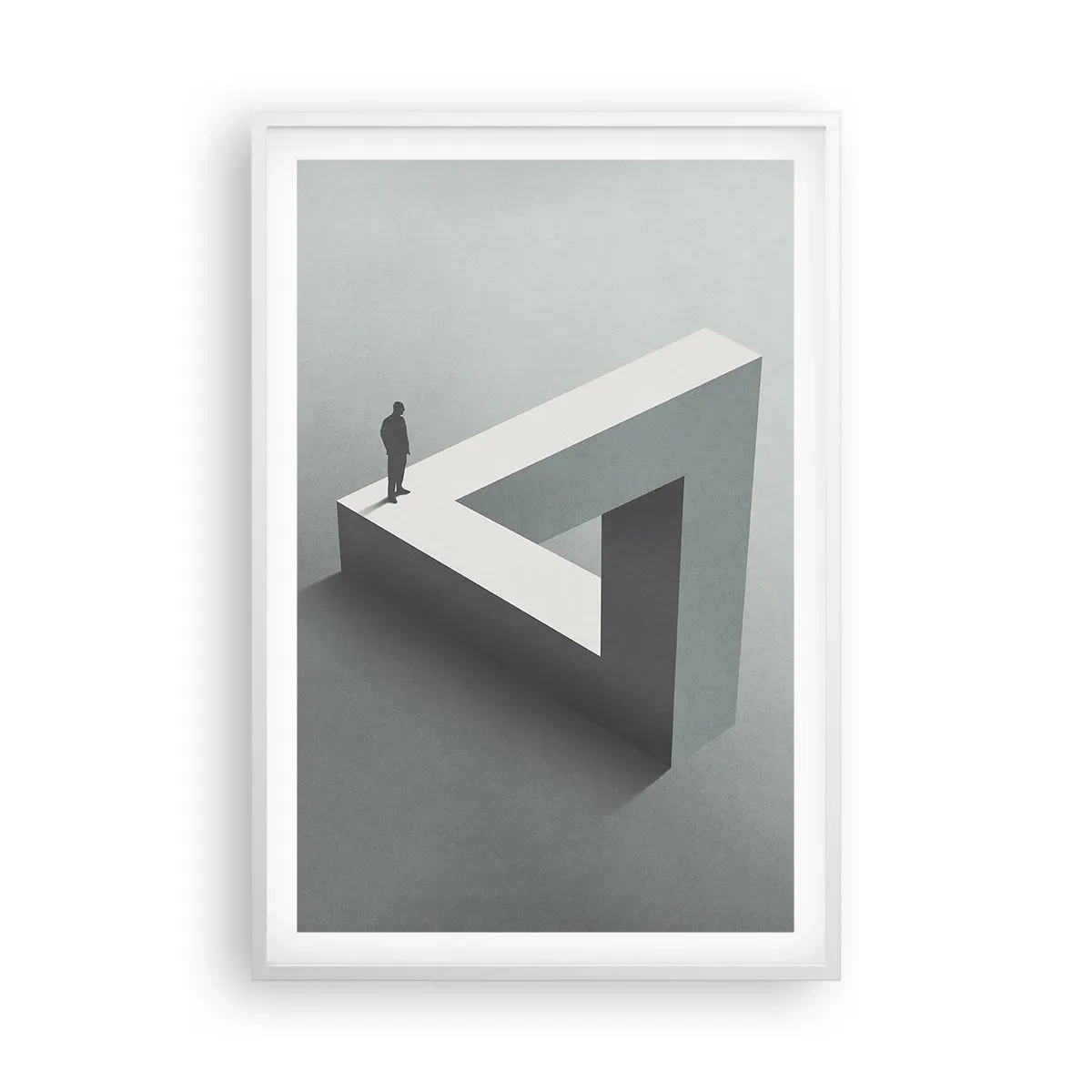 Poster în ramă albă - Și totuși este posibil - 61x91 cm