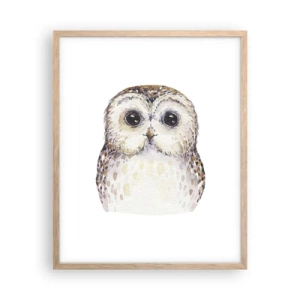 Poster în ramă de stejar deschis - Uită-te în ochii mei - 40x50 cm