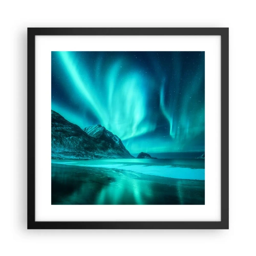 Poster în ramă neagră - Minunile din nord - 40x40 cm