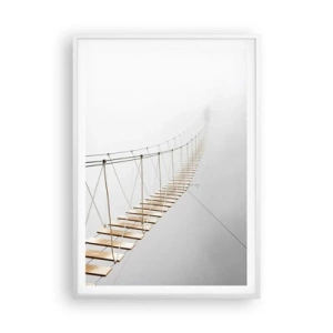 Poster în ramă albă - Unde te va duce? - 70x100 cm