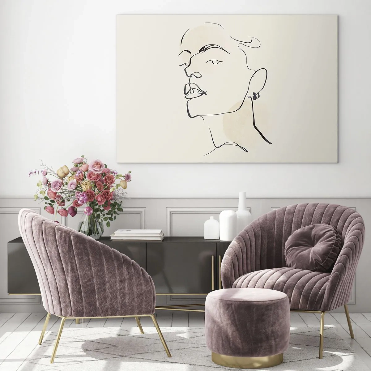 Tablou pe sticlă - O privire mândră - 120x80 cm