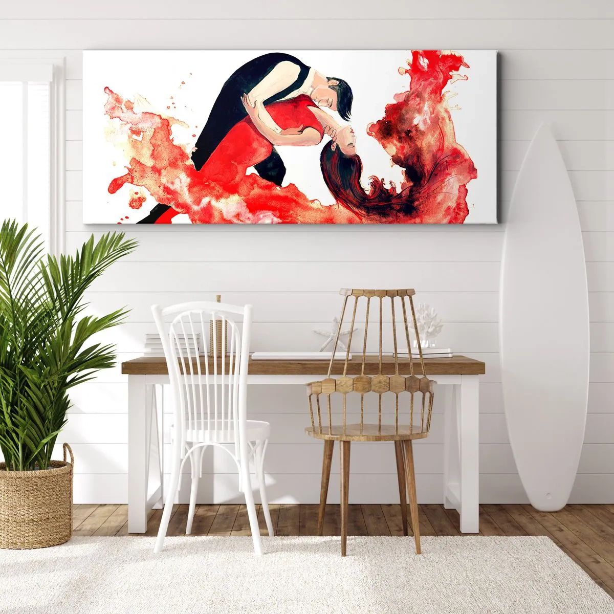 Tablou pe pânză - Tango - un val senzual - 100x40 cm