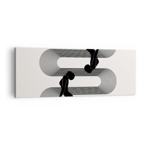 Tablou pe pânză - Simetrie senzuală - 140x50 cm