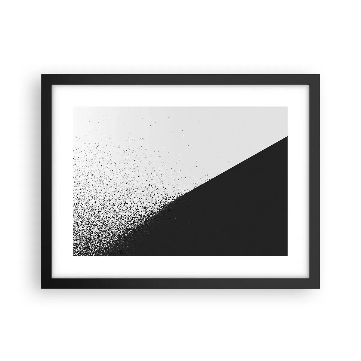 Poster în ramă neagră - Din ce în ce mai repede, din ce în ce mai mult - 40x30 cm
