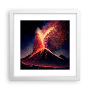 Poster în ramă albă - Frumusețe și groază - 30x30 cm