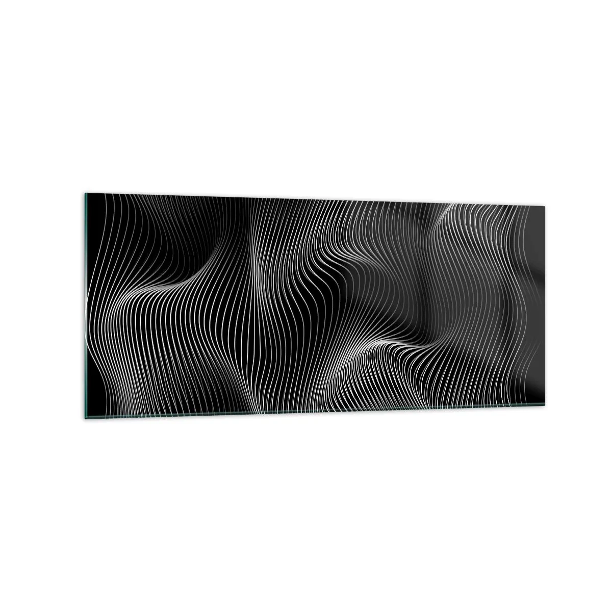 Tablou pe sticlă - Dansul luminii în spațiu - 120x50 cm