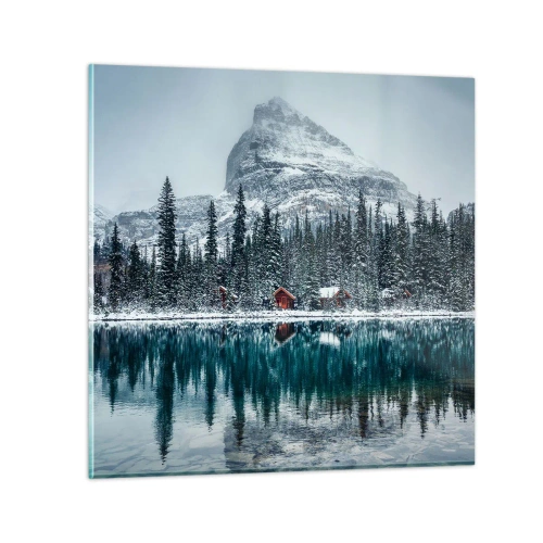 Tablou pe sticlă - Refugiu canadian - 50x50 cm