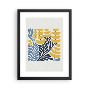 Poster în ramă neagră - Ogor însorit - 30x40 cm