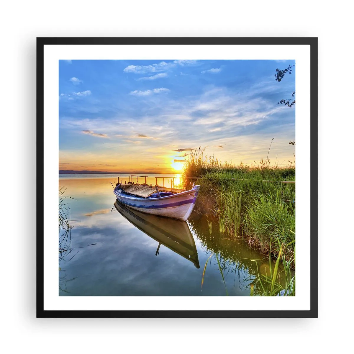 Poster în ramă neagră - Golfulețul viselor împlinite - 60x60 cm