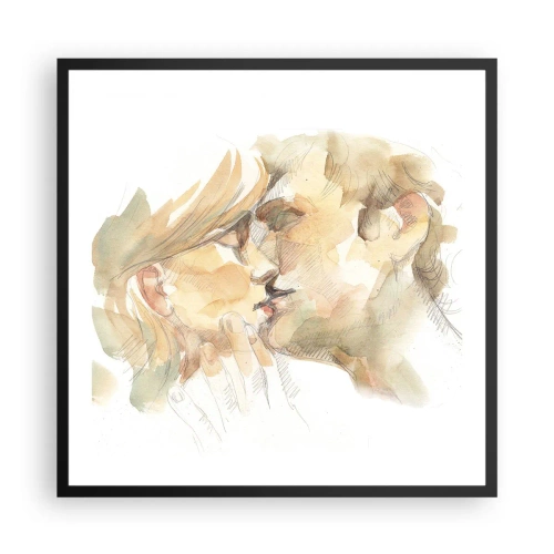 Poster în ramă neagră - Jumătatea găsită? - 60x60 cm