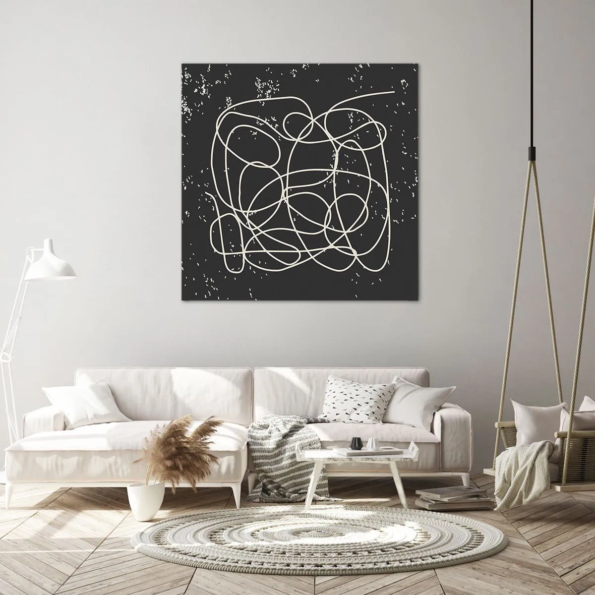 Tablou pe pânză - Gânduri rătăcitoare - 40x40 cm