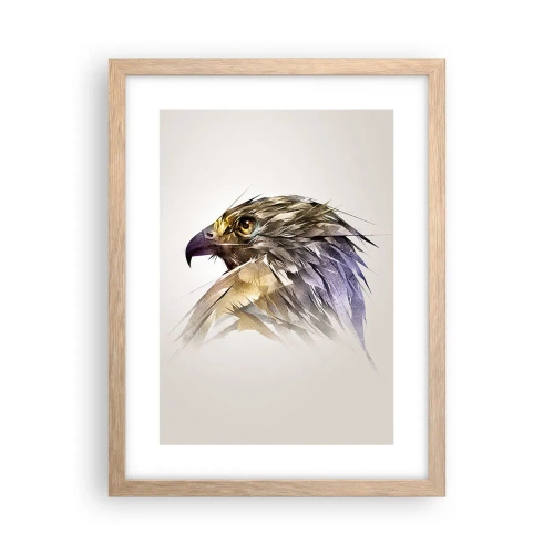 Poster în ramă de stejar deschis - Portretul unui războinic - 30x40 cm