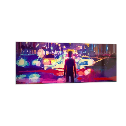 Tablou pe sticlă - Scufundat în lumină - 140x50 cm