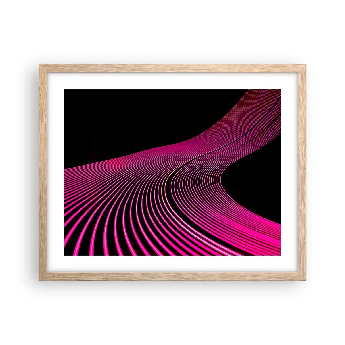 Poster în ramă de stejar deschis - Bulevardul de lumină - 50x40 cm