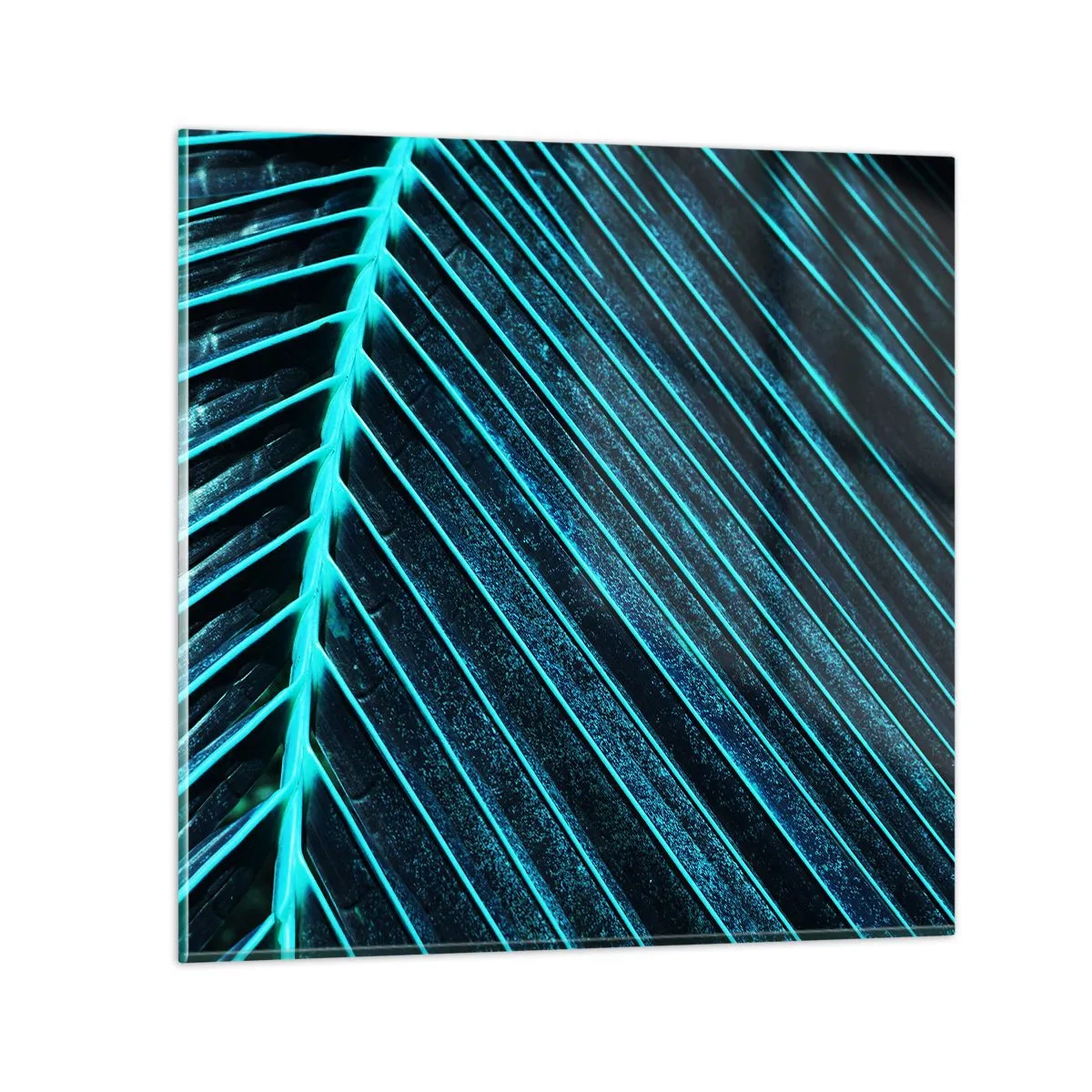 Tablou pe sticlă - Textura verdelui - 30x30 cm