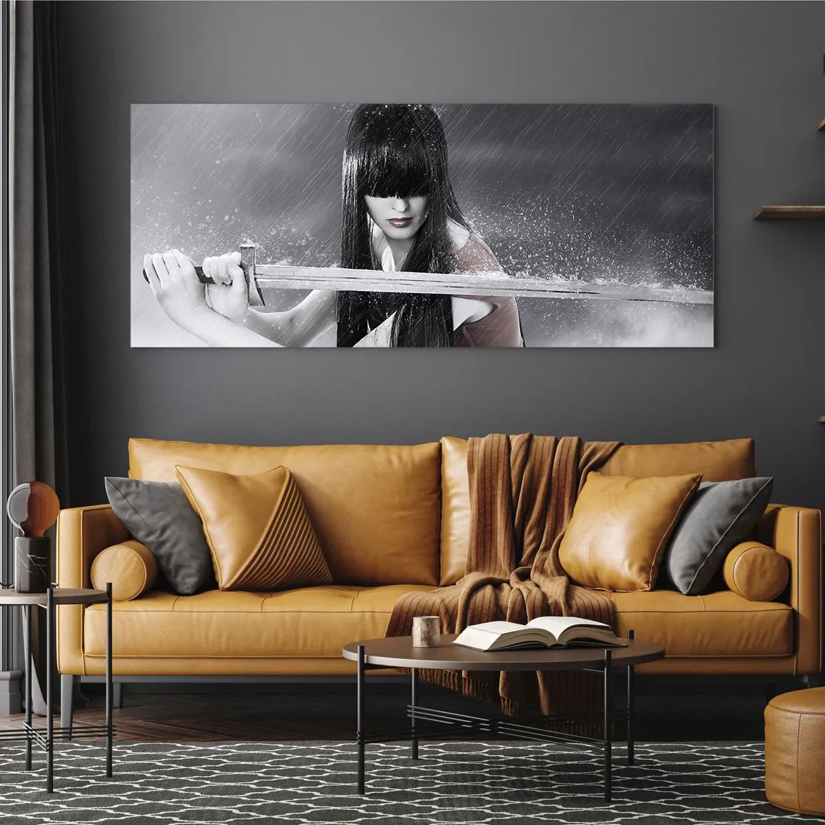 Tablou pe sticlă - Frumoasă și periculoasă - 90x30 cm