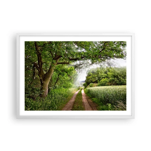 Poster în ramă albă - Et in Arcadia ego - 70x50 cm