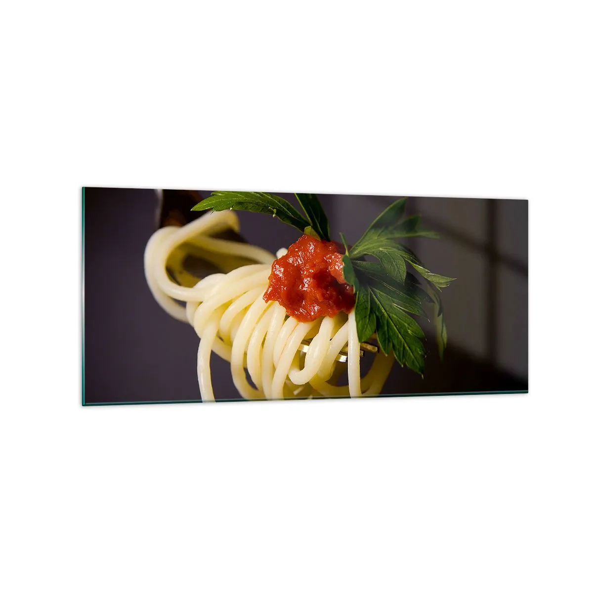 Tablou pe sticlă - Mușcătură gustoasă - 120x50 cm