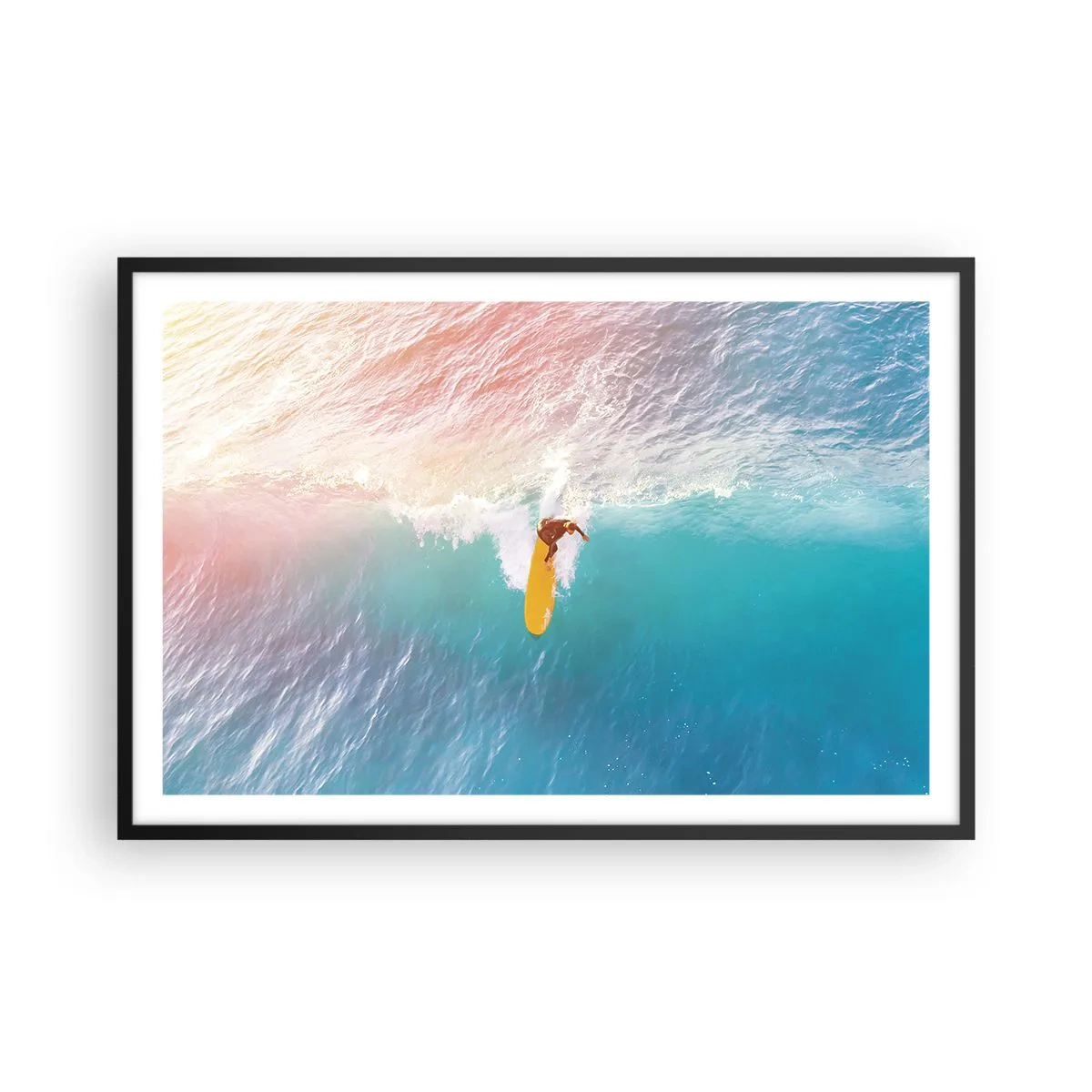 Poster în ramă neagră - Călărețul oceanului - 91x61 cm