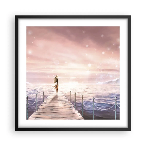 Poster în ramă neagră - În lumina unui vis - 50x50 cm