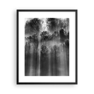 Poster în ramă neagră - În fluxuri de lumină - 40x50 cm