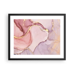 Poster în ramă neagră - O mângâiere de culoare - 50x40 cm