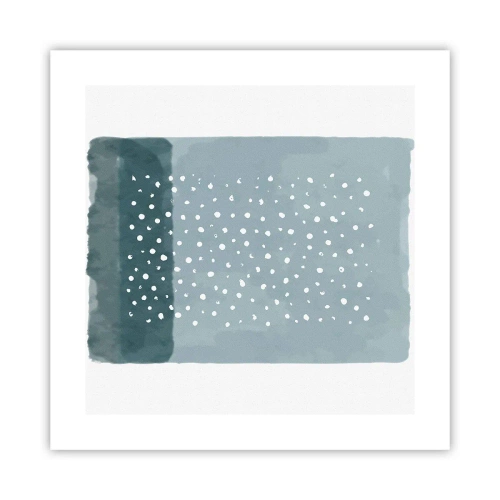 Poster - Crescute pe albastru - 40x40 cm