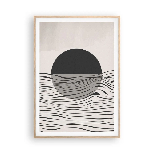 Poster în ramă de stejar deschis - Semicompunere - 70x100 cm