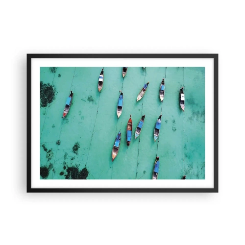 Poster în ramă neagră - În așteptare - 70x50 cm