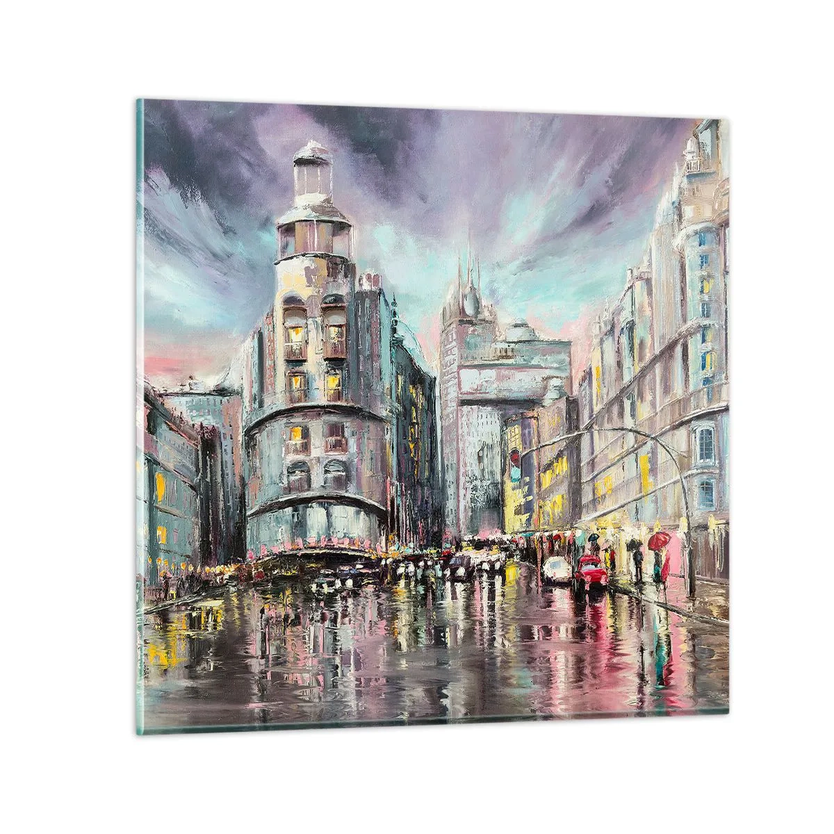 Tablou pe sticlă - Va fi o seară de succes - 30x30 cm