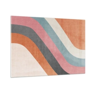 Tablou pe sticlă - Compoziție diagonală - mișcare - 100x70 cm