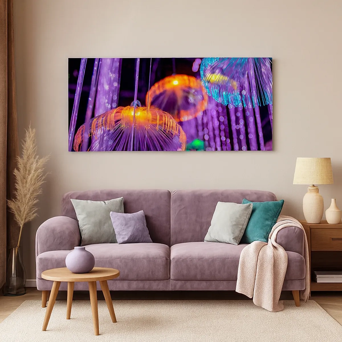 Tablou pe pânză - Fântână de lumină - 30x30 cm