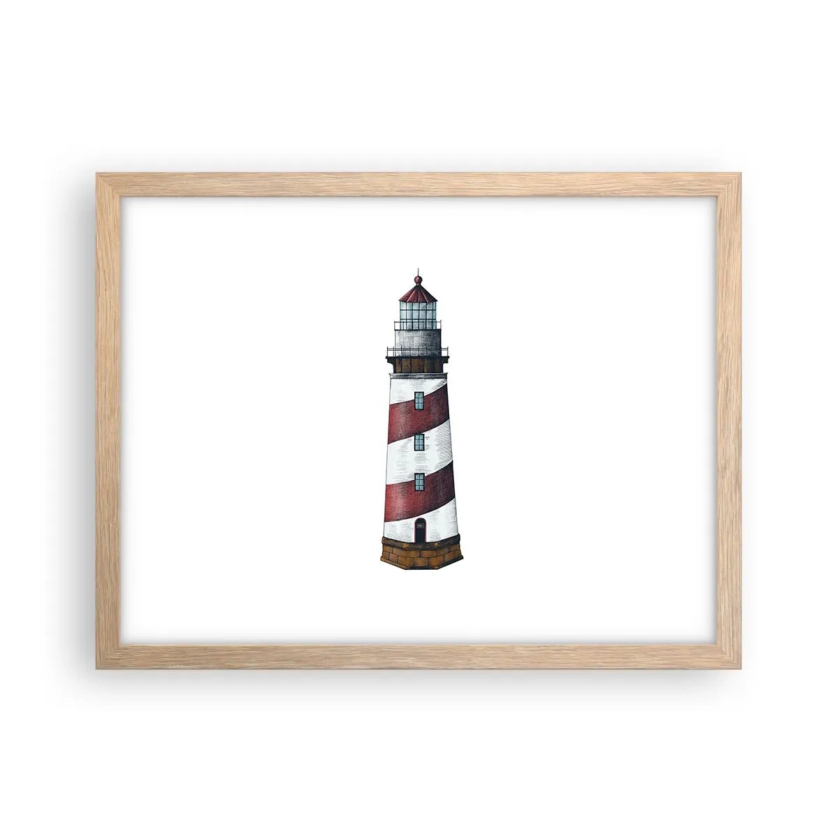 Poster în ramă de stejar deschis - Întotdeauna de veghe - 40x30 cm