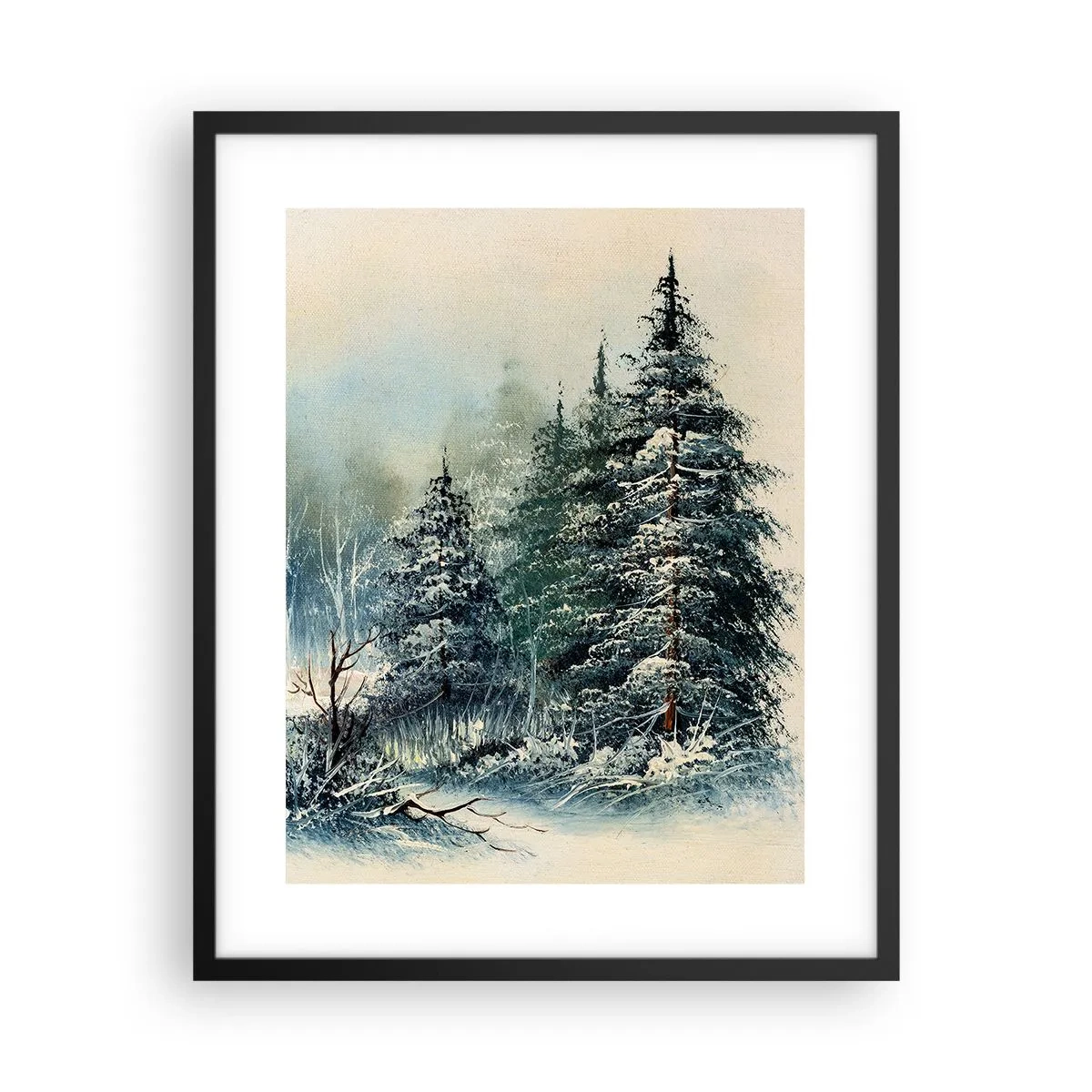 Poster în ramă neagră - Gata pentru Crăciun - 40x50 cm