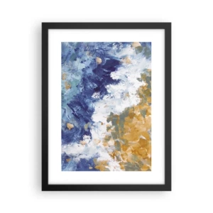 Poster în ramă neagră - Dansul elementelor - 30x40 cm