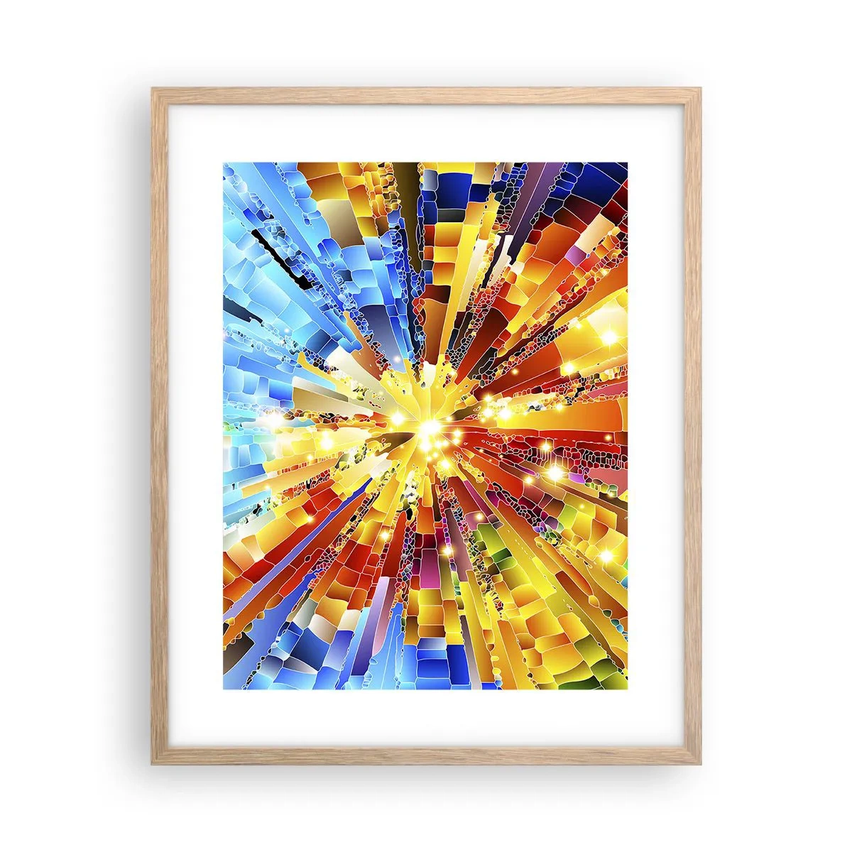 Poster în ramă de stejar deschis - In medias res - 40x50 cm