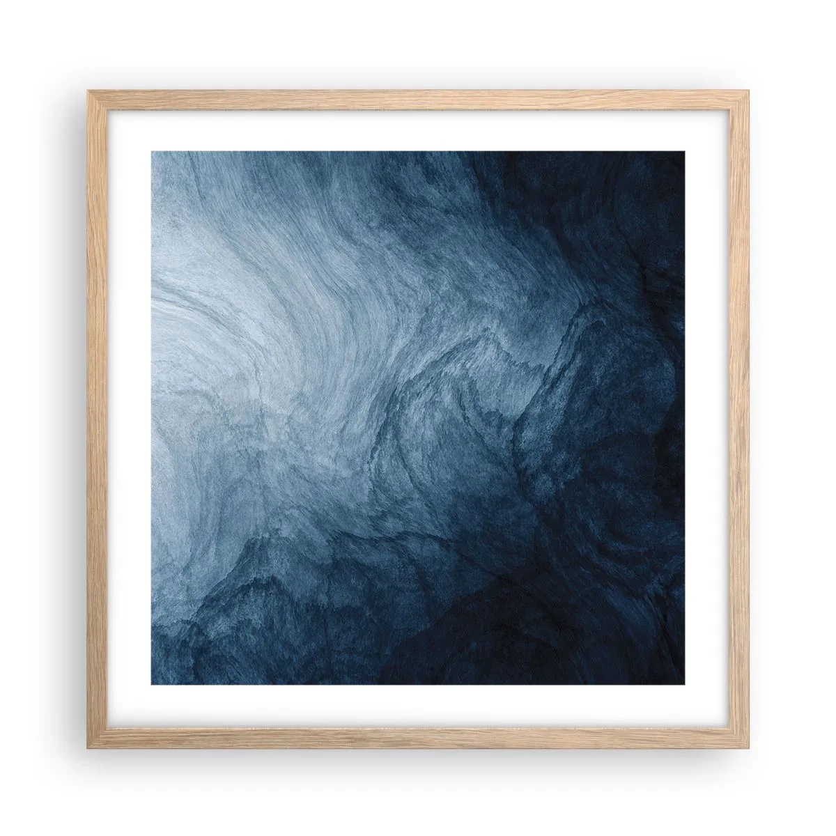 Poster în ramă de stejar deschis - În adâncuri - 50x50 cm