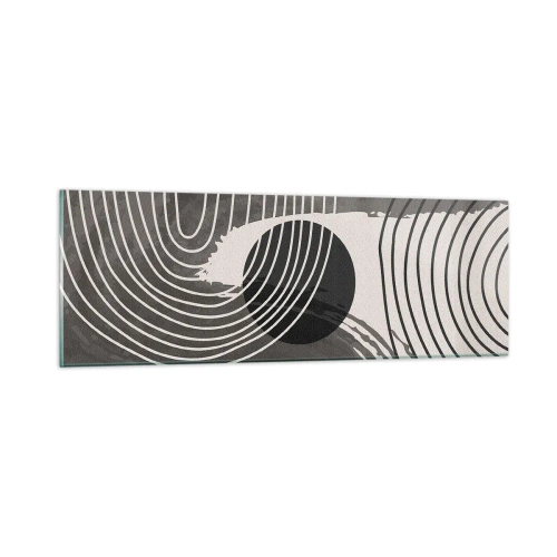 Tablou pe sticlă - Ovalul câștigă - 90x30 cm