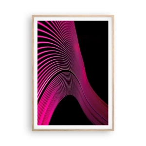 Poster în ramă de stejar deschis - Bulevardul de lumină - 70x100 cm