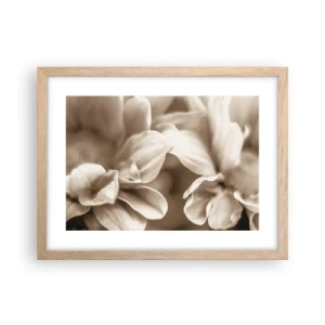 Poster în ramă de stejar deschis - Blânde ca un zâmbet - 40x30 cm