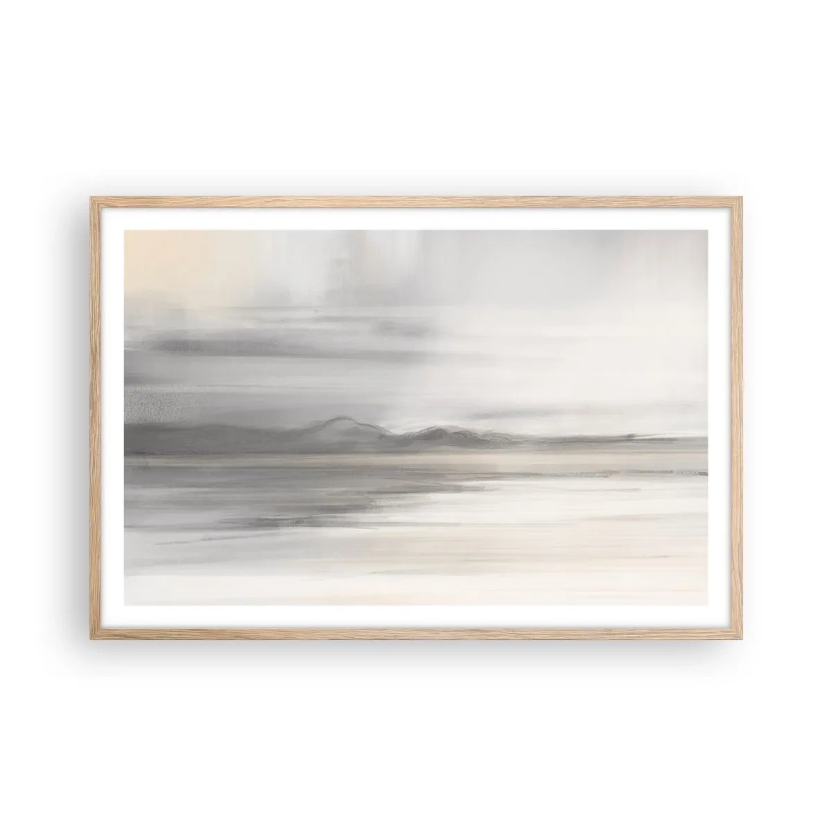 Poster în ramă de stejar deschis - Gândul îndepărtat - 91x61 cm